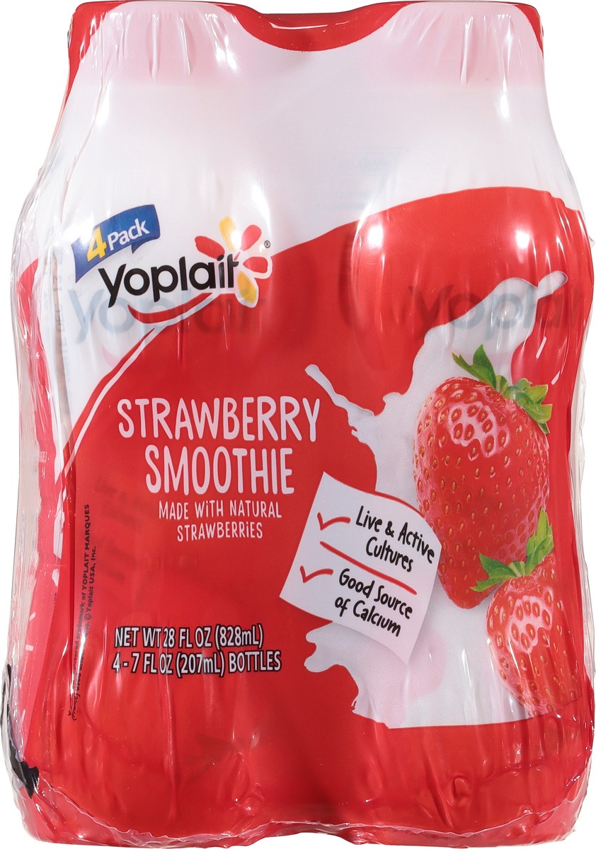 slide 8 of 13, Yoplait Strawberry Smoothie 4 - 7 fl oz Bottles, 4 ct