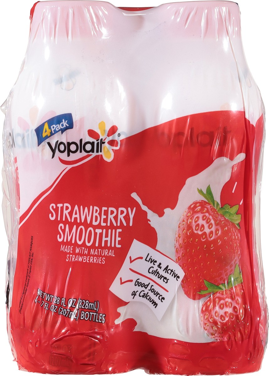 slide 5 of 13, Yoplait Strawberry Smoothie 4 - 7 fl oz Bottles, 4 ct