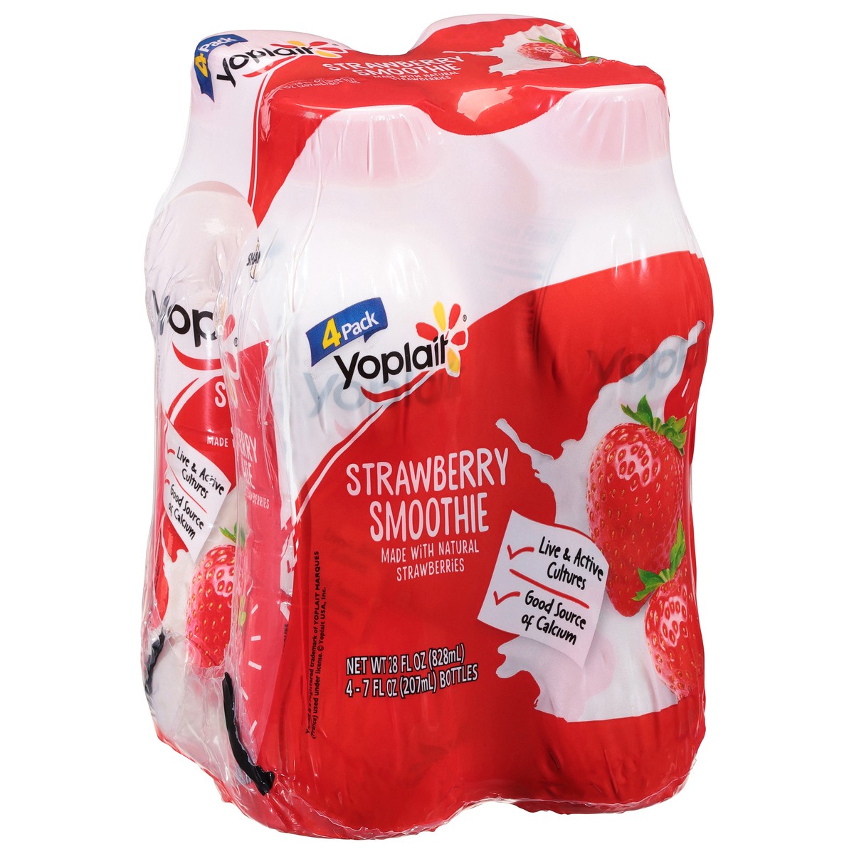 slide 7 of 13, Yoplait Strawberry Smoothie 4 - 7 fl oz Bottles, 4 ct