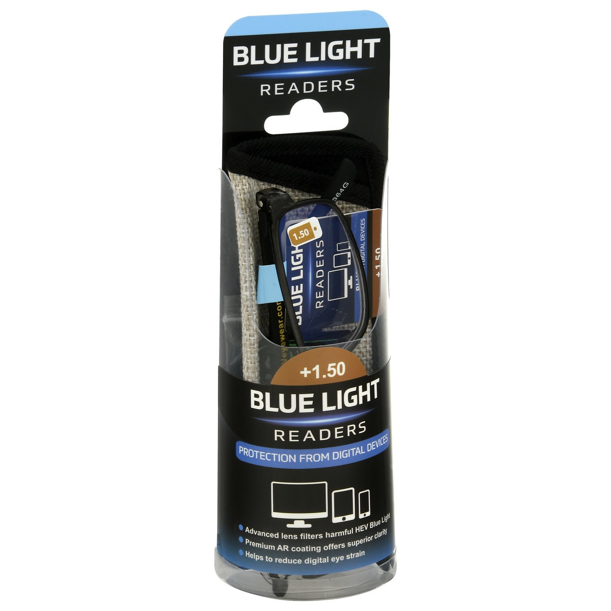 slide 5 of 9, Sav +1.50 Blue Light Readers 1 ea, 1 ct