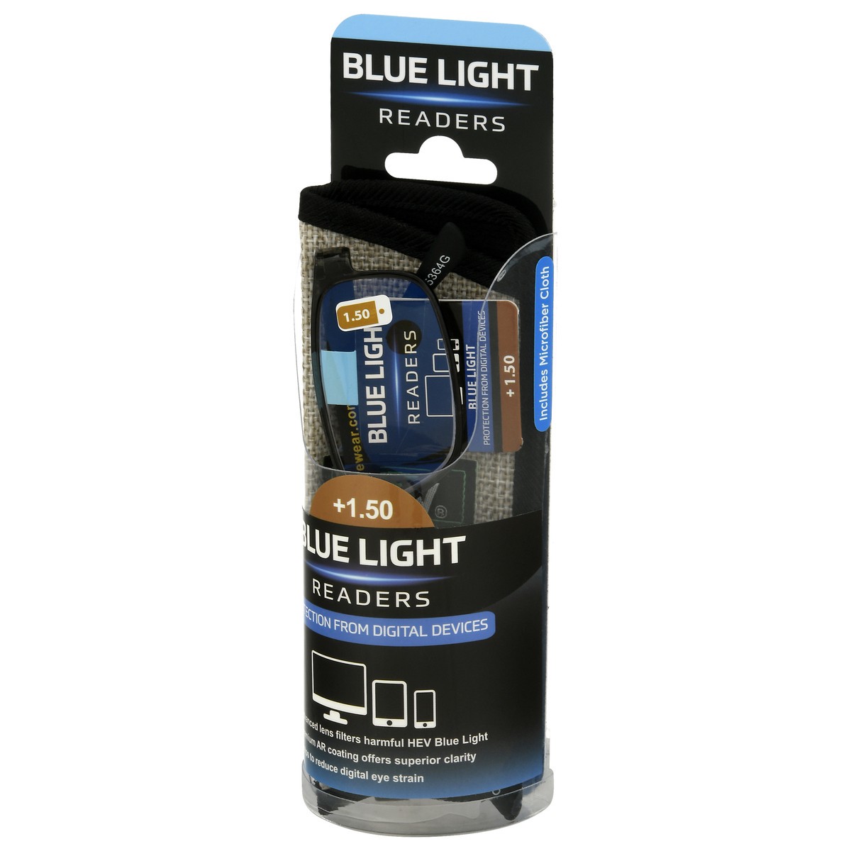 slide 8 of 9, Sav +1.50 Blue Light Readers 1 ea, 1 ct