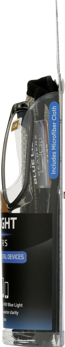 slide 4 of 9, Sav +1.50 Blue Light Readers 1 ea, 1 ct