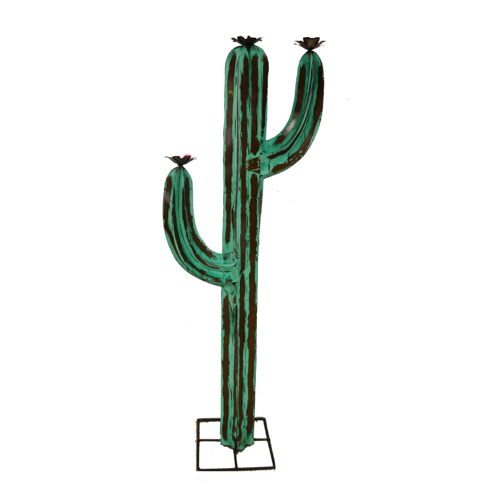 slide 1 of 1, Creative Decor Sourcing Metal Cactus Dcor, LG