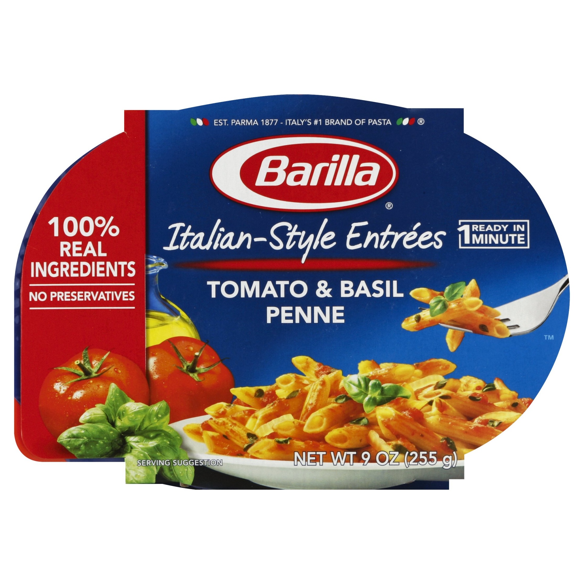 slide 1 of 6, Barilla Penne With Tomato & Basil Sauce, 9 oz