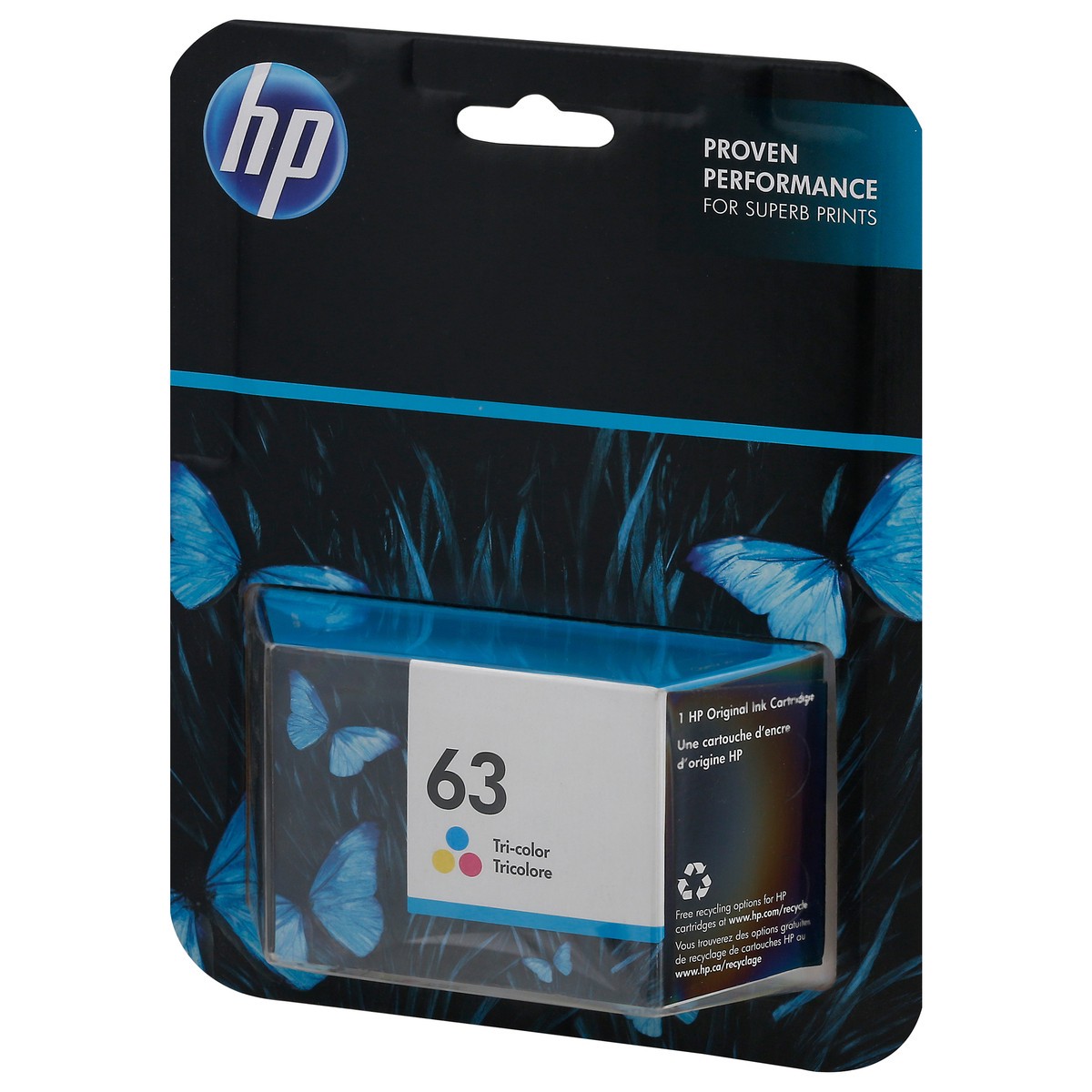 slide 9 of 11, HP Tri-Color 63 Ink Cartridge 1 ea, 1 ct