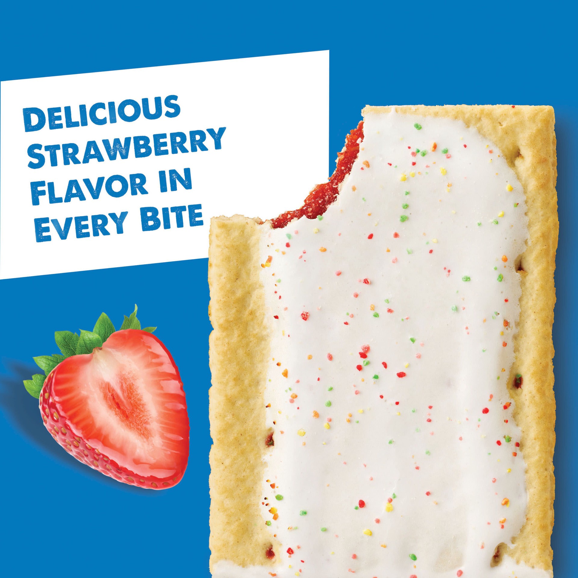 slide 4 of 5, Pop-Tarts Toaster Pastries, Breakfast Foods, Kids Snacks, Value Pack, Frosted Strawberry, 27oz Box, 16 Pop-Tarts, 27 oz