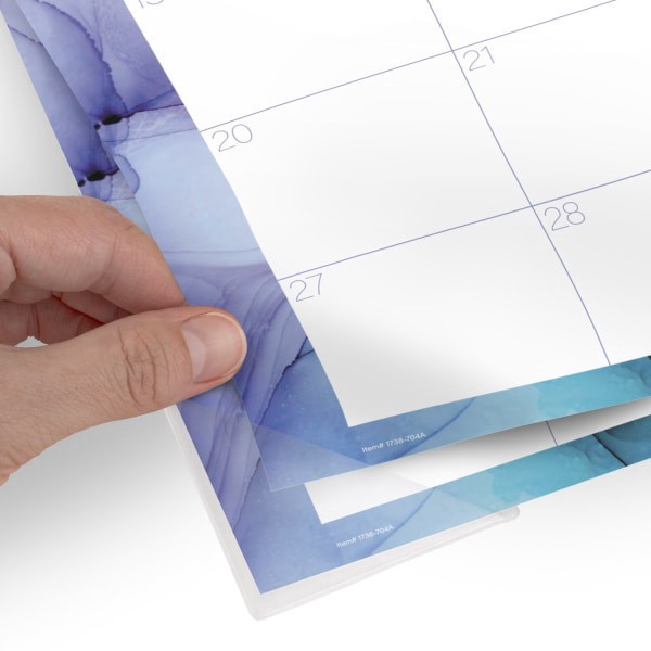 slide 7 of 9, Cambridge® Aqueous Academic 2025-2026 Monthly Desk Pad Calendar, Standard, 21 3/4"" x 17"", 1 ct