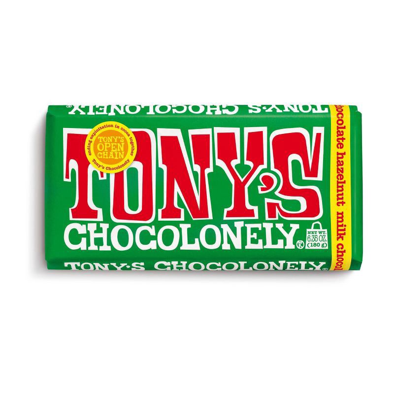 slide 1 of 6, Tony's Chocolonely Hazelnut Milk Chocolate 6.35 oz, 6.35 oz