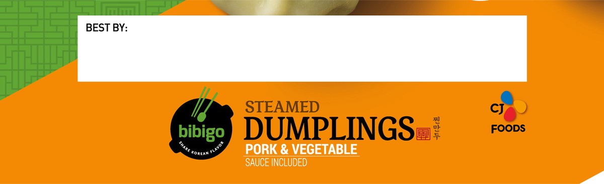 slide 7 of 9, Bibigo Pork & Vegetable Steamed Dumplings , 7 oz