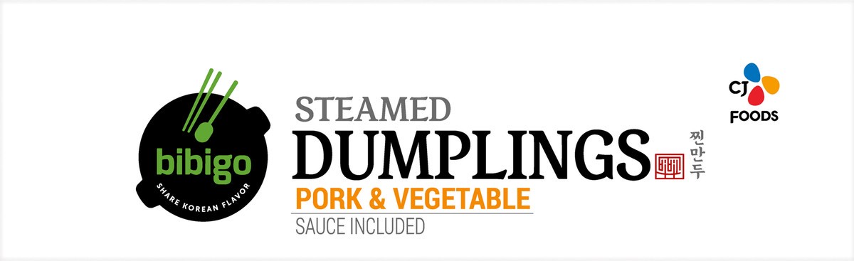 slide 8 of 9, Bibigo Pork & Vegetable Steamed Dumplings , 7 oz