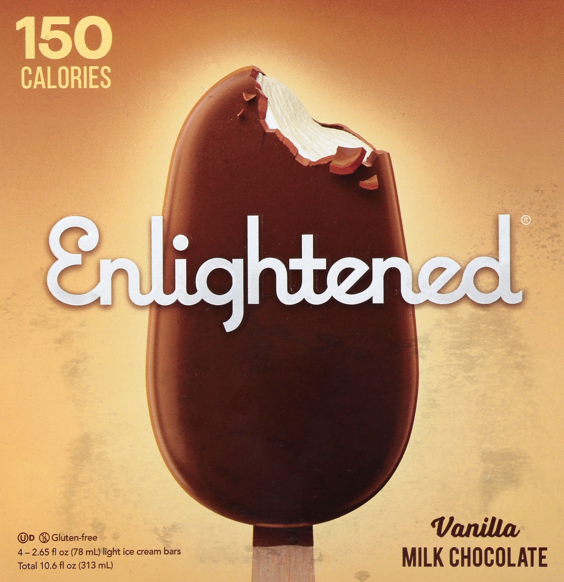 slide 5 of 5, Enlightened Vanilla Milk Chocolate Ice Cream Bars, 3 ct