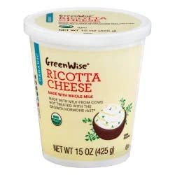 GreenWise Organic Ricotta Cheese