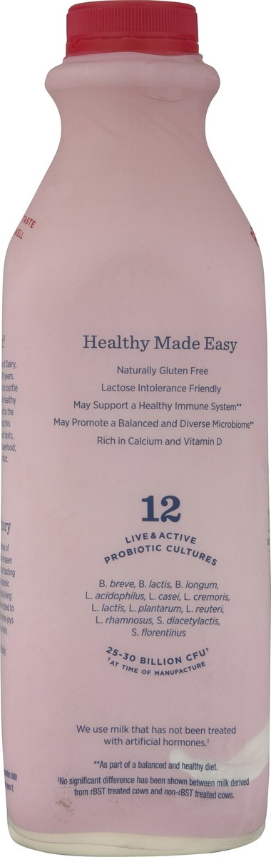 slide 7 of 9, Lifeway Kefir Raspberry Low Fat Milk Smoothie, 32 fl oz
