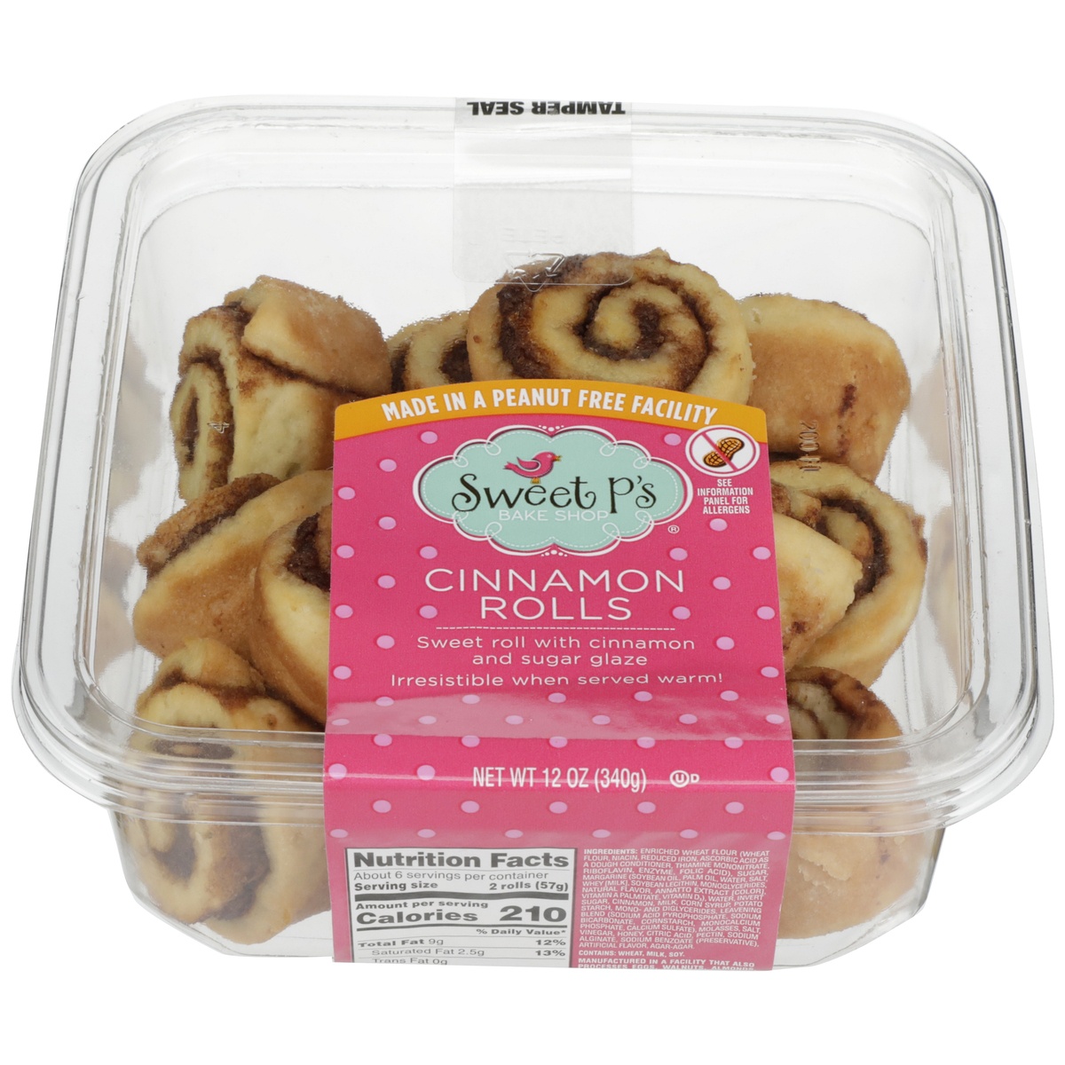 slide 1 of 1, Sweet P's Bake Shop Mini Cinnamon Rolls, 12 oz