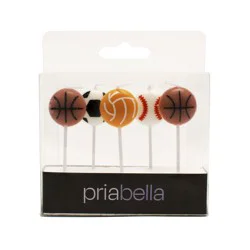 Priabella Sports Balls Birthday Candles