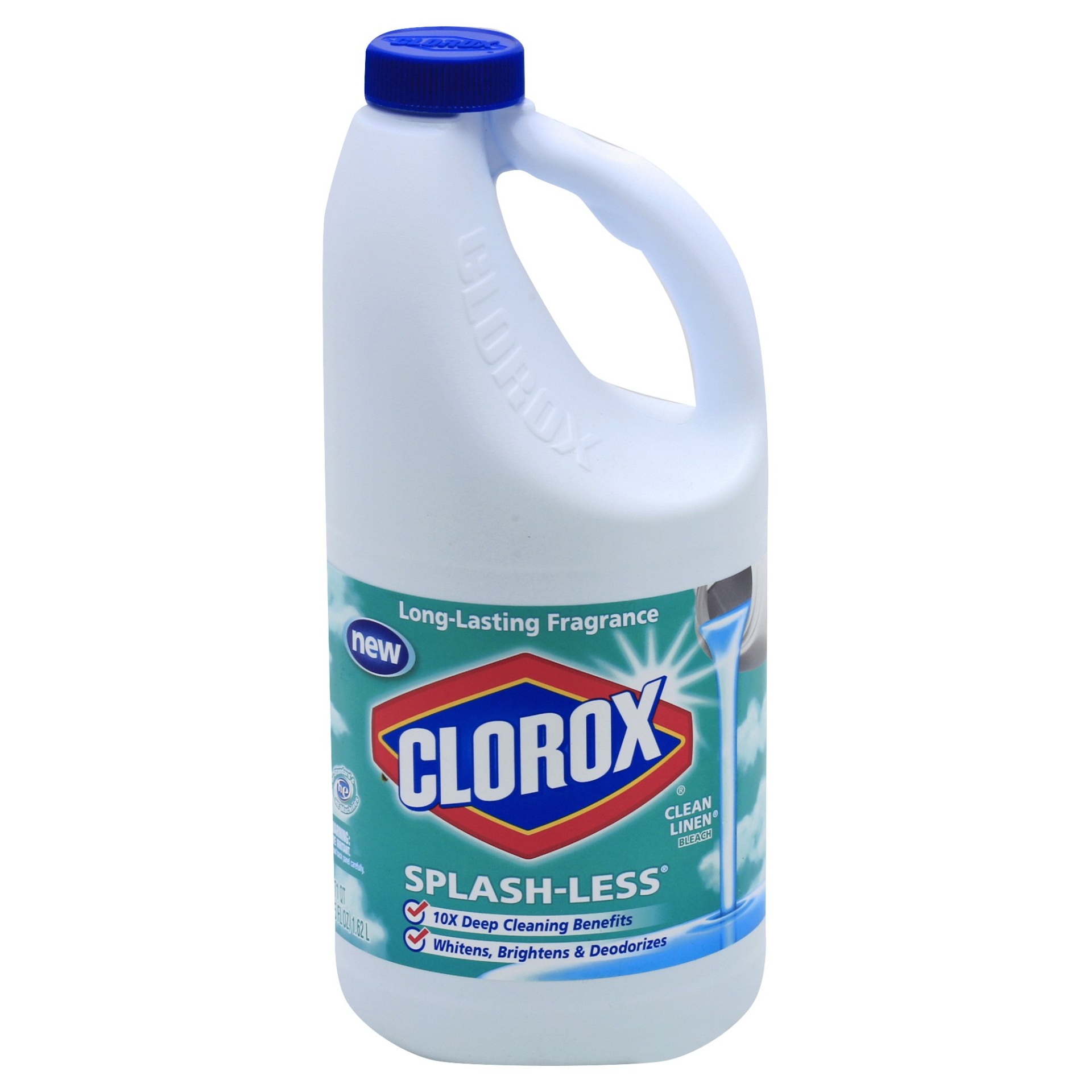 slide 1 of 3, Clorox Clean Linen Splash Less Bleach, 55 fl oz