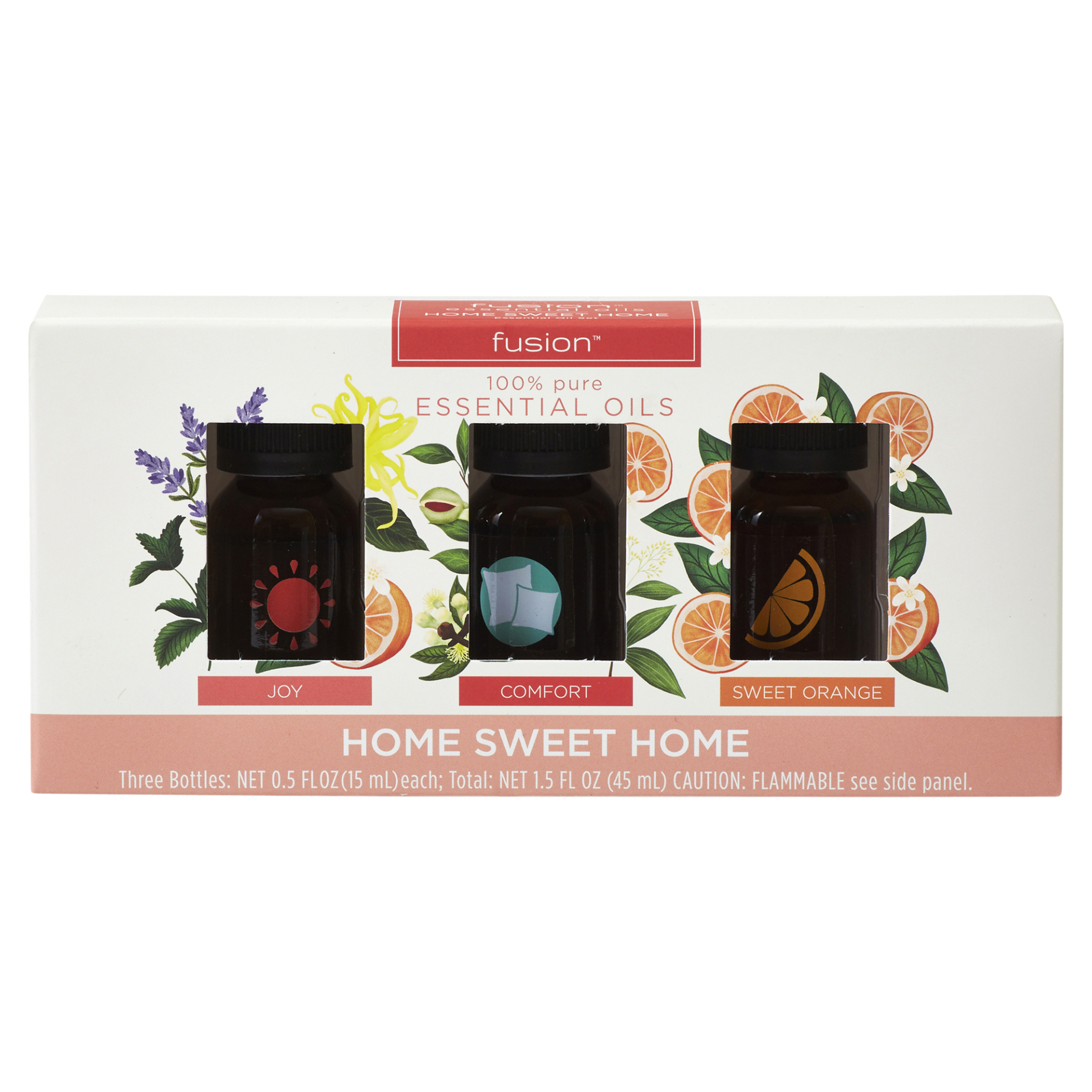 slide 1 of 1, Fusion Home Sweet Home Essential Oil Set, 3 ct; 45 ml