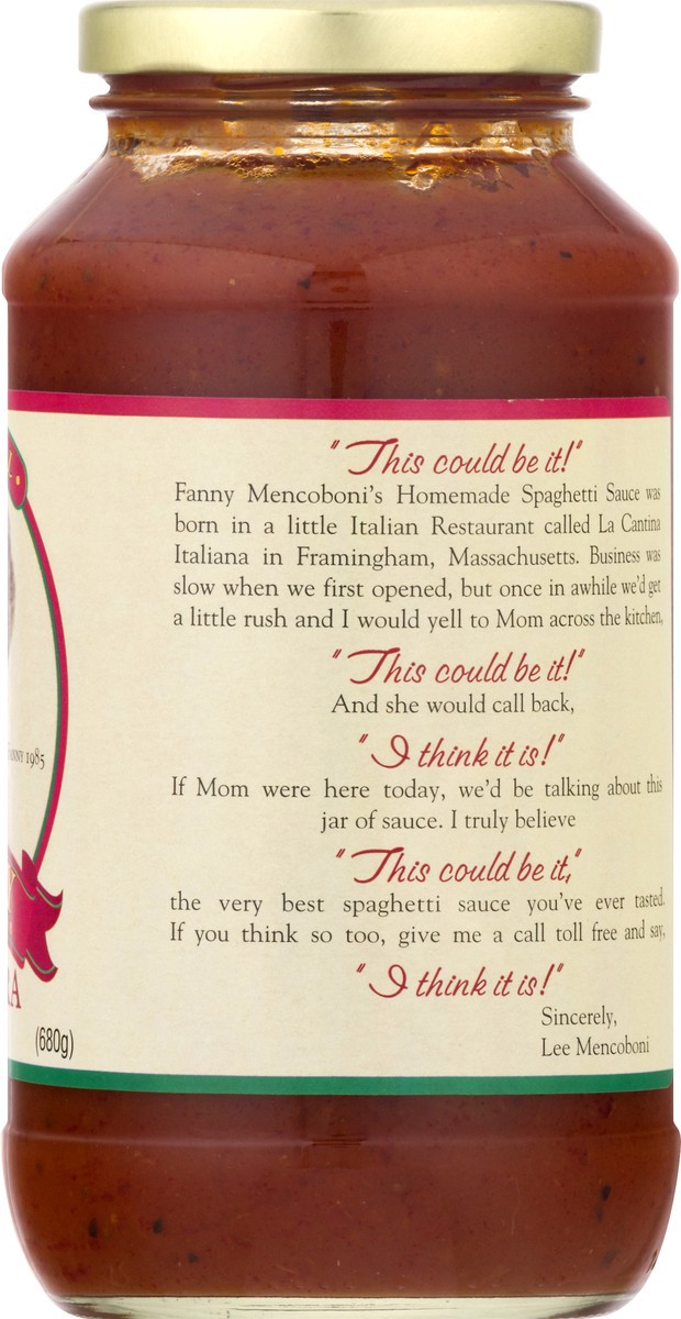 slide 7 of 13, Fanny Mencoboni's Marinara Sauce 24 oz, 24 oz