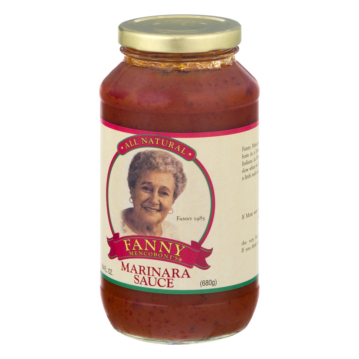 slide 5 of 13, Fanny Mencoboni's Marinara Sauce 24 oz, 24 oz