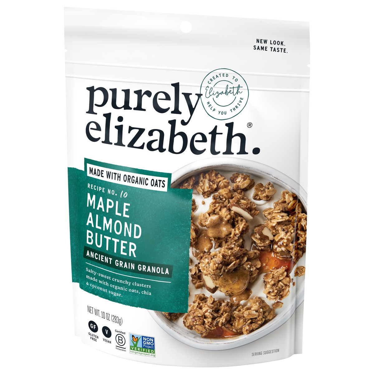 slide 6 of 9, Purely Elizabeth Maple Almond Butter Ancient Grain Granola 10 oz, 10 oz