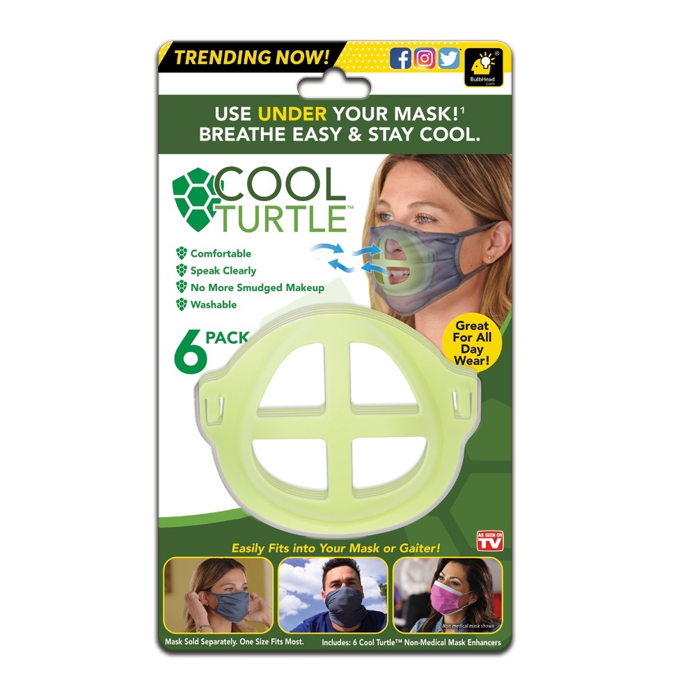 slide 1 of 1, As Seen on TV Cool Turtle Mask Enhancer, 6 ct