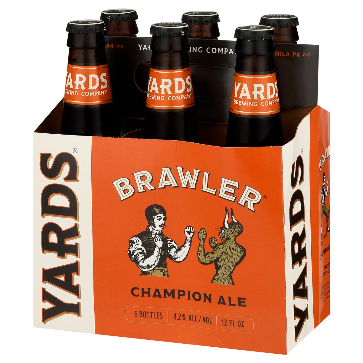 slide 8 of 9, Yards Champion Ale Brawler Beer 6 - 12 fl oz Bottles, 6 ct; 12 oz