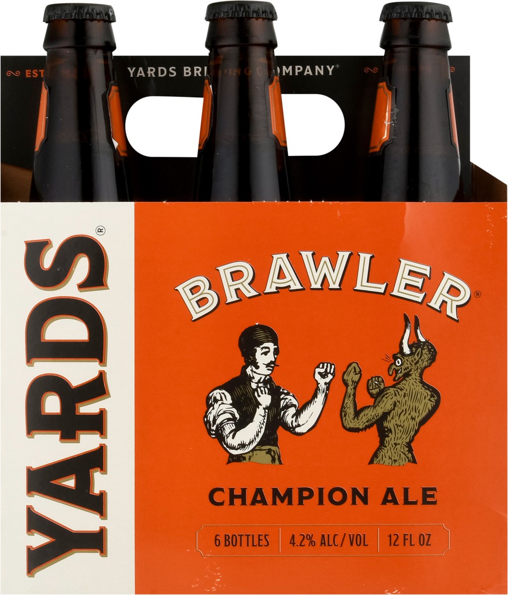 slide 2 of 9, Yards Champion Ale Brawler Beer 6 - 12 fl oz Bottles, 6 ct; 12 oz