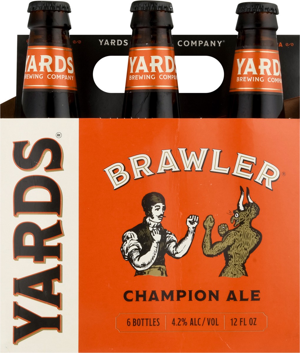 slide 7 of 9, Yards Champion Ale Brawler Beer 6 - 12 fl oz Bottles, 6 ct; 12 oz