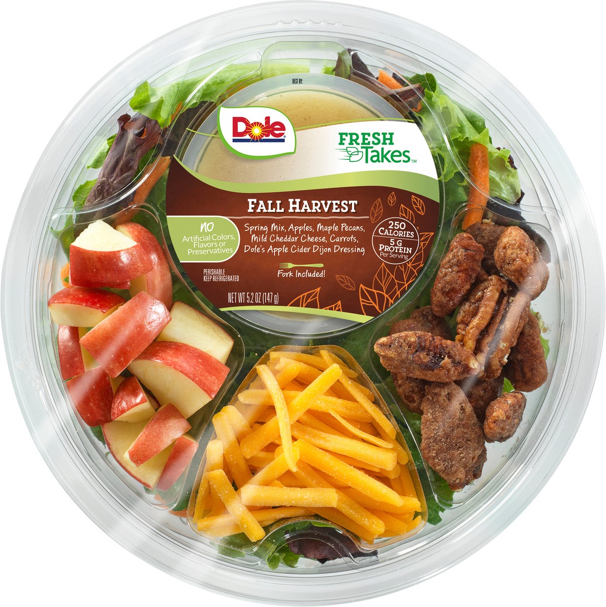 slide 3 of 11, Dole Fresh Takes Fall Harvest Salad 5.2 oz, 5.1 oz