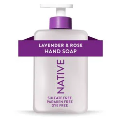 Native Lavender & Rose Liquid Hand Soap 13OZ