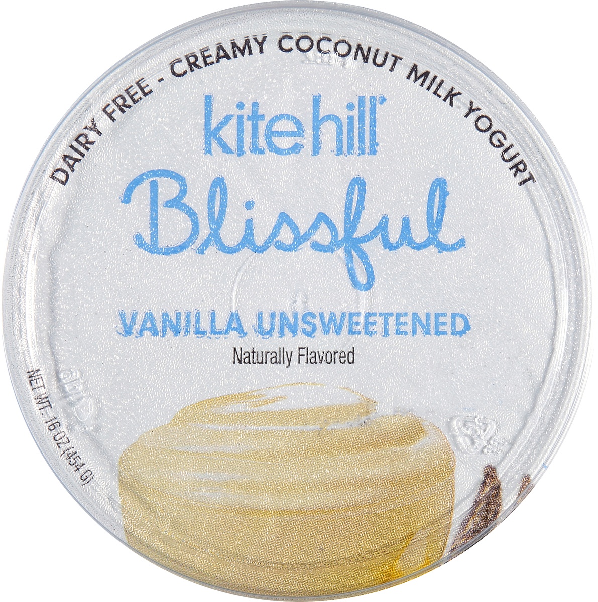 Kite Hill Blissful Vanilla Unsweetened Creamy Coconut Milk Yogurt 16 oz Shipt