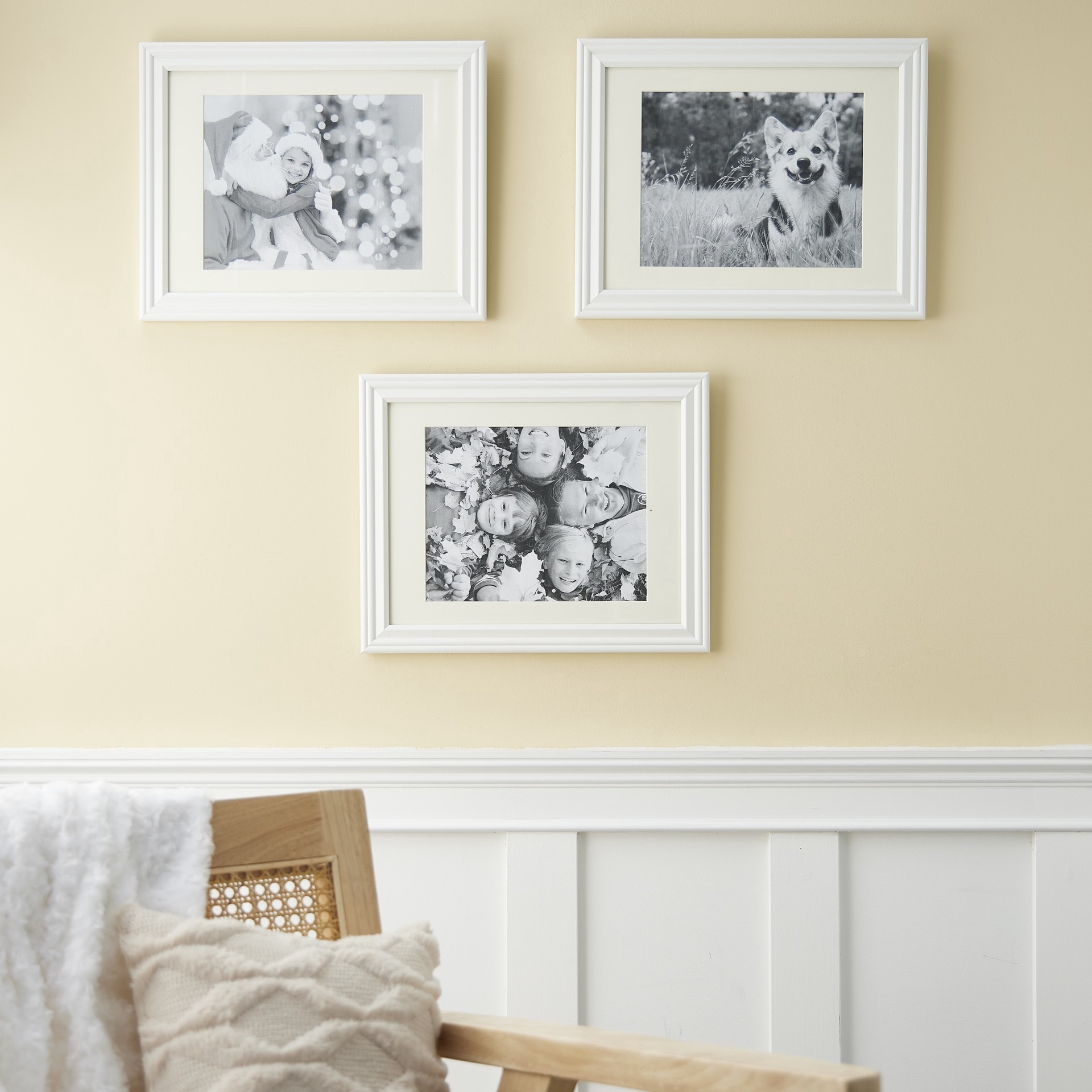 slide 4 of 6, 3 Pack Lifestyles 8" X 10" White Frames With Mat By Studio Decor, 8 in x 10 in
