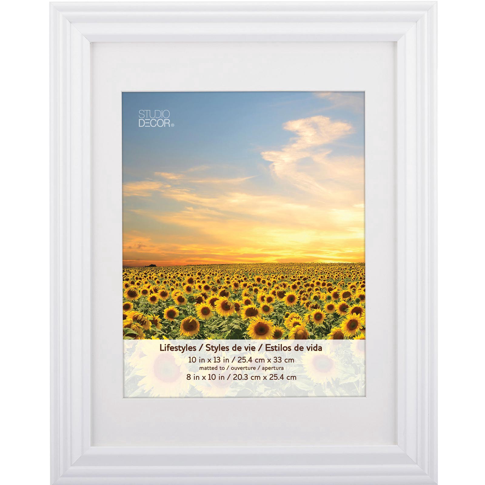 slide 5 of 6, 3 Pack Lifestyles 8" X 10" White Frames With Mat By Studio Decor, 8 in x 10 in