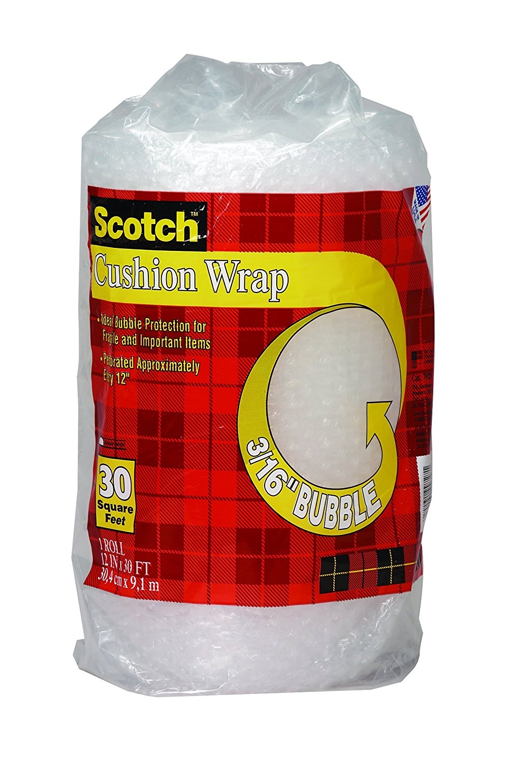 slide 1 of 1, Scotch Tape Cushion Wrap, 30 sq ft