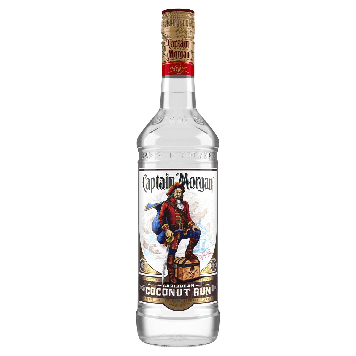 slide 1 of 3, Captain Morgan Coconut Rum, 750 ml