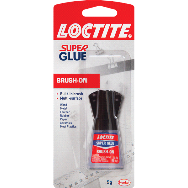 slide 1 of 1, Loctite Super Glue Brush-On, 0.18 oz