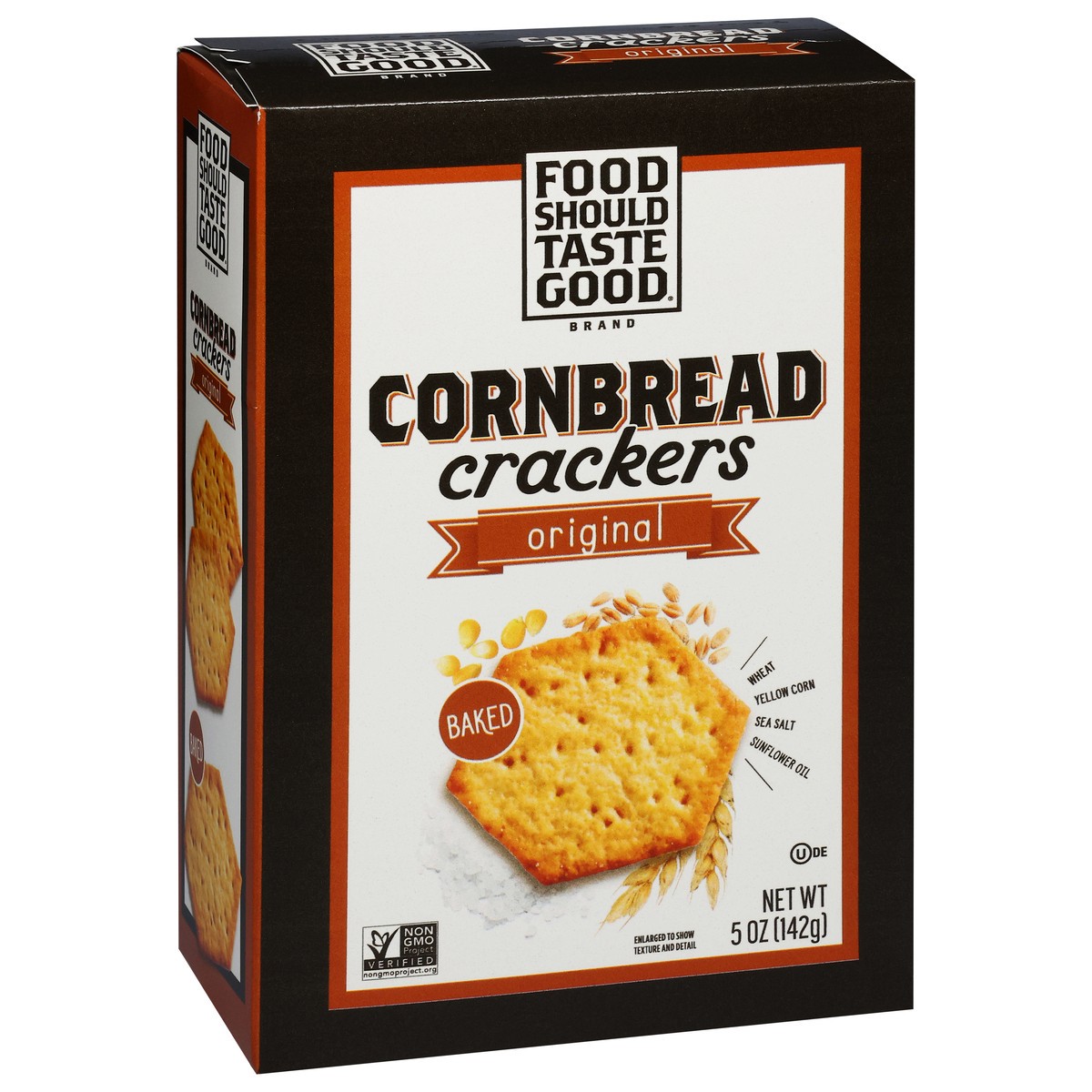 slide 4 of 13, Food Should Taste Good Original Cornbread Cracker, 5 oz