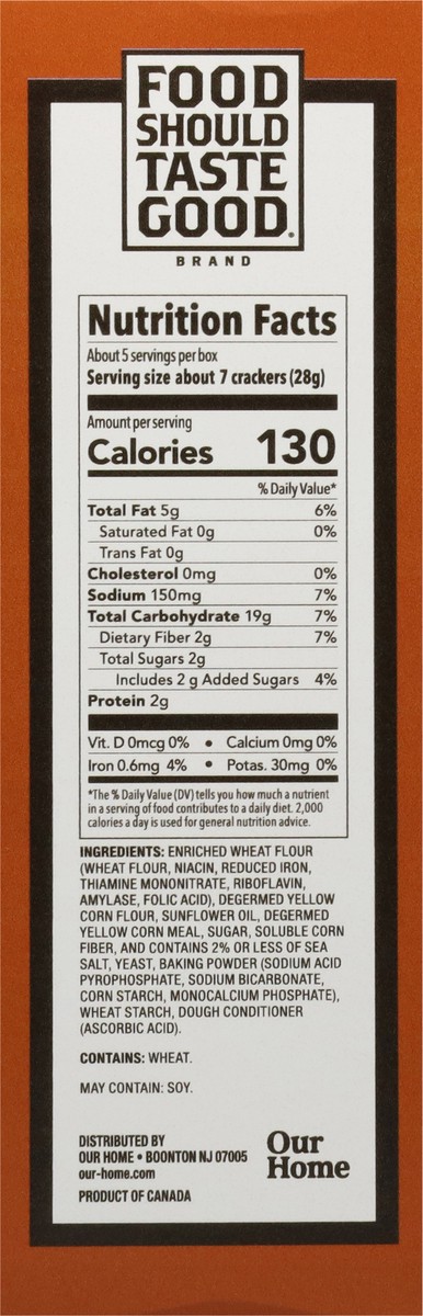 slide 11 of 13, Food Should Taste Good Original Cornbread Cracker, 5 oz