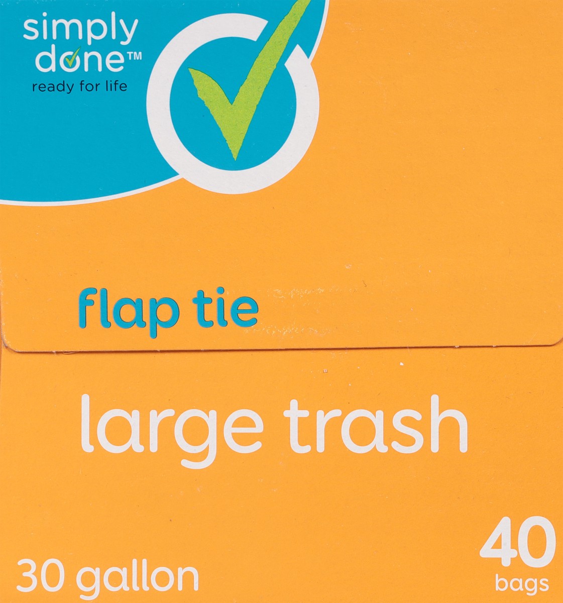 slide 9 of 9, Simply Done Large Trash Bags 40Ct, 40 ct