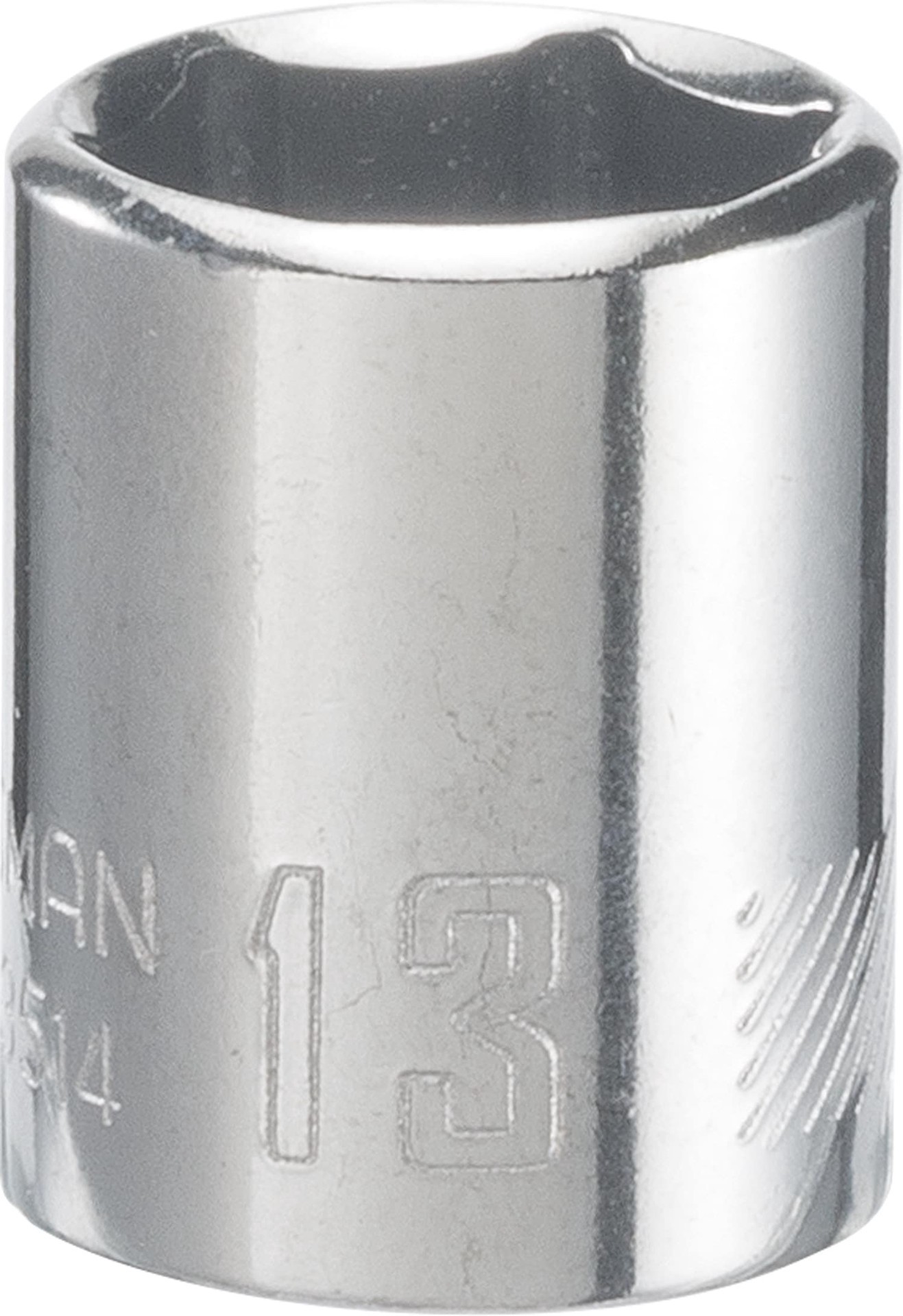 slide 1 of 6, CRAFTSMAN Metric 1/4-in Drive 6-point 13Mm Shallow Socket, 1 ct