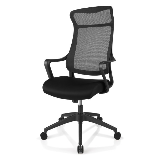 slide 5 of 8, Realspace Lenzer Mesh High-Back Task Chair, Black, 1 ct