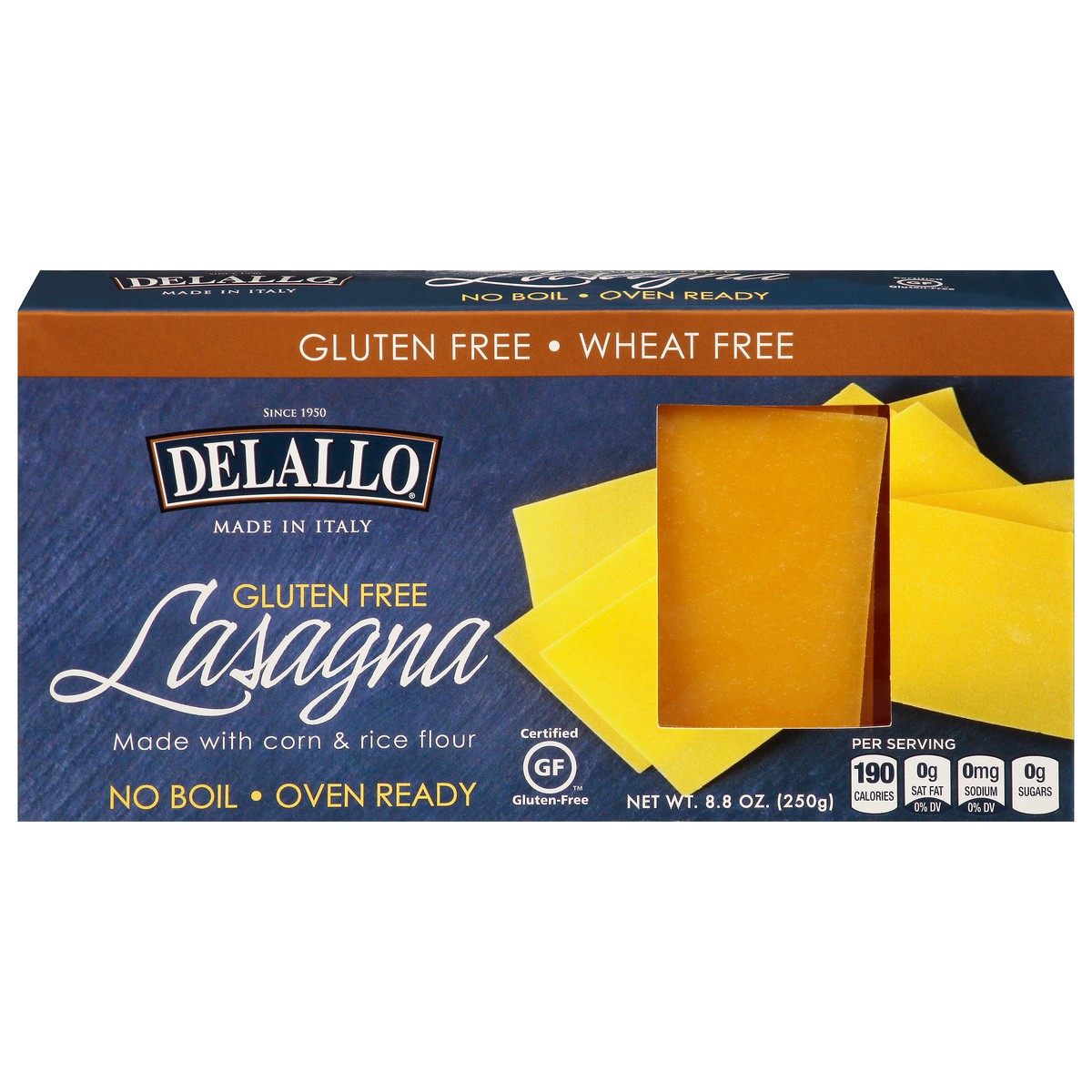 slide 4 of 4, DeLallo Gluten Free Lasagna 8.8 oz, 8.8 oz
