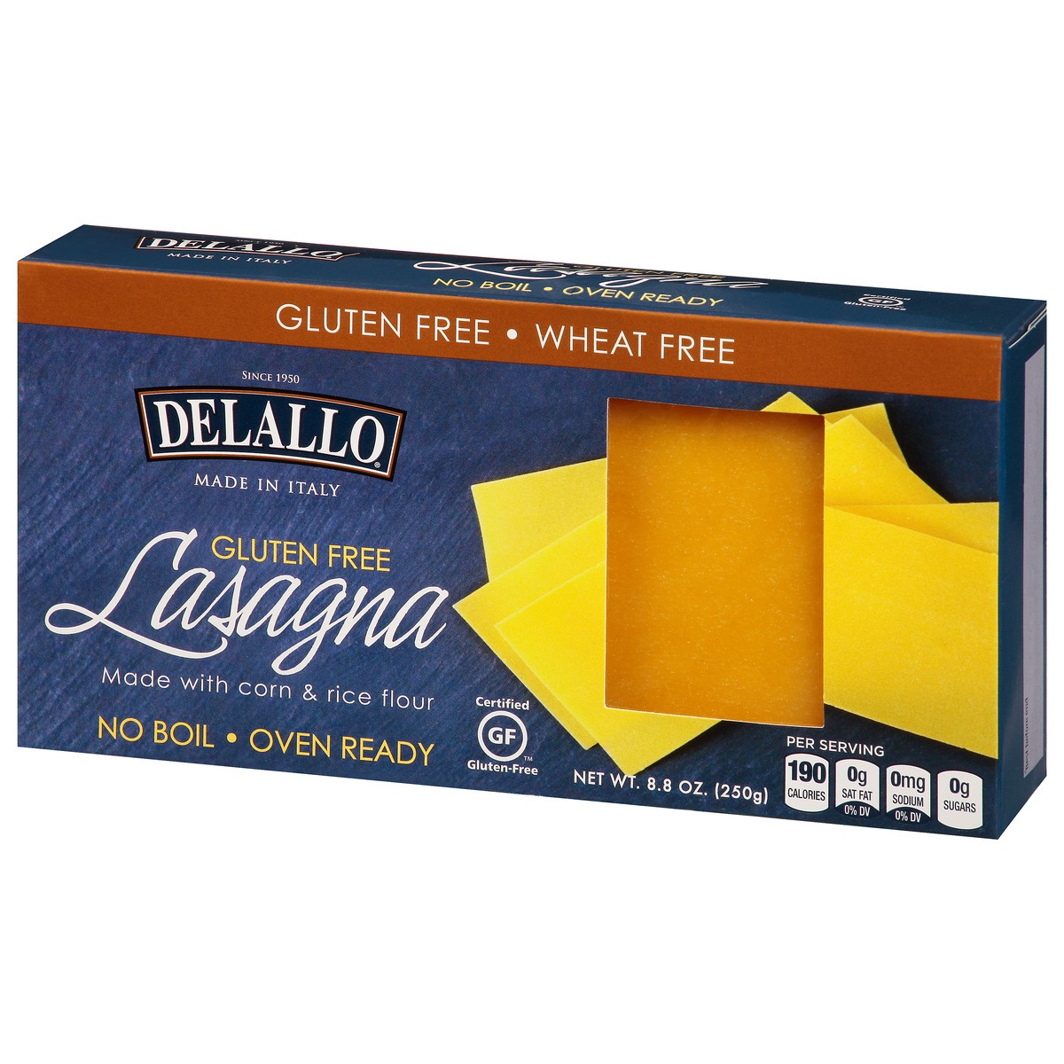 slide 2 of 4, DeLallo Gluten Free Lasagna 8.8 oz, 8.8 oz