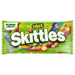 SKITTLES Sour Candy, Full Size, 1.8 oz Pack