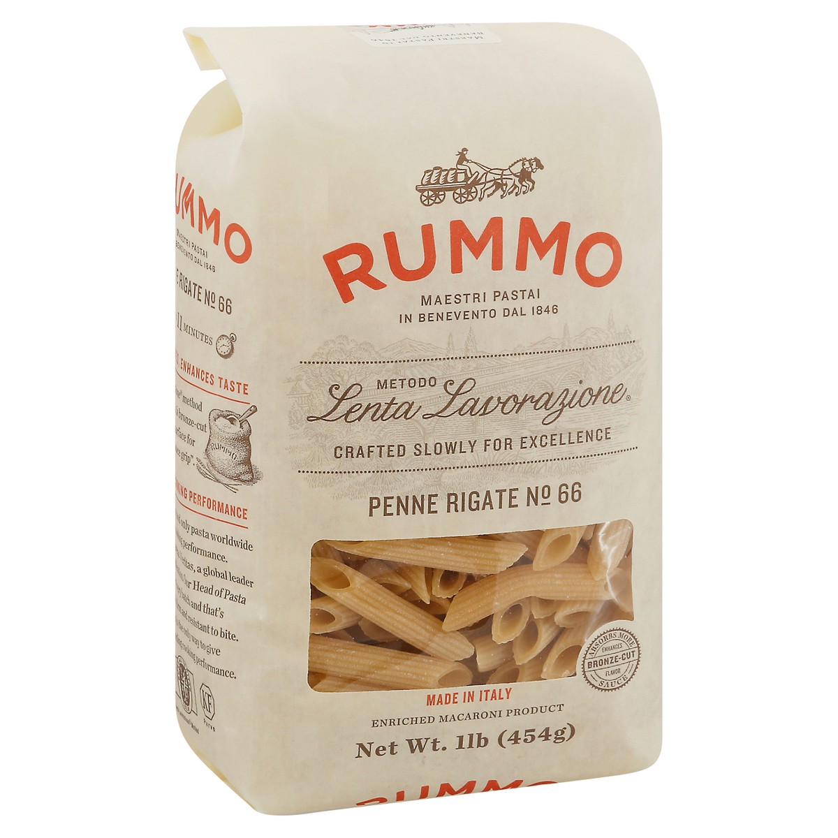 slide 2 of 9, Rummo Rigate Pasta Penne, 1 lb