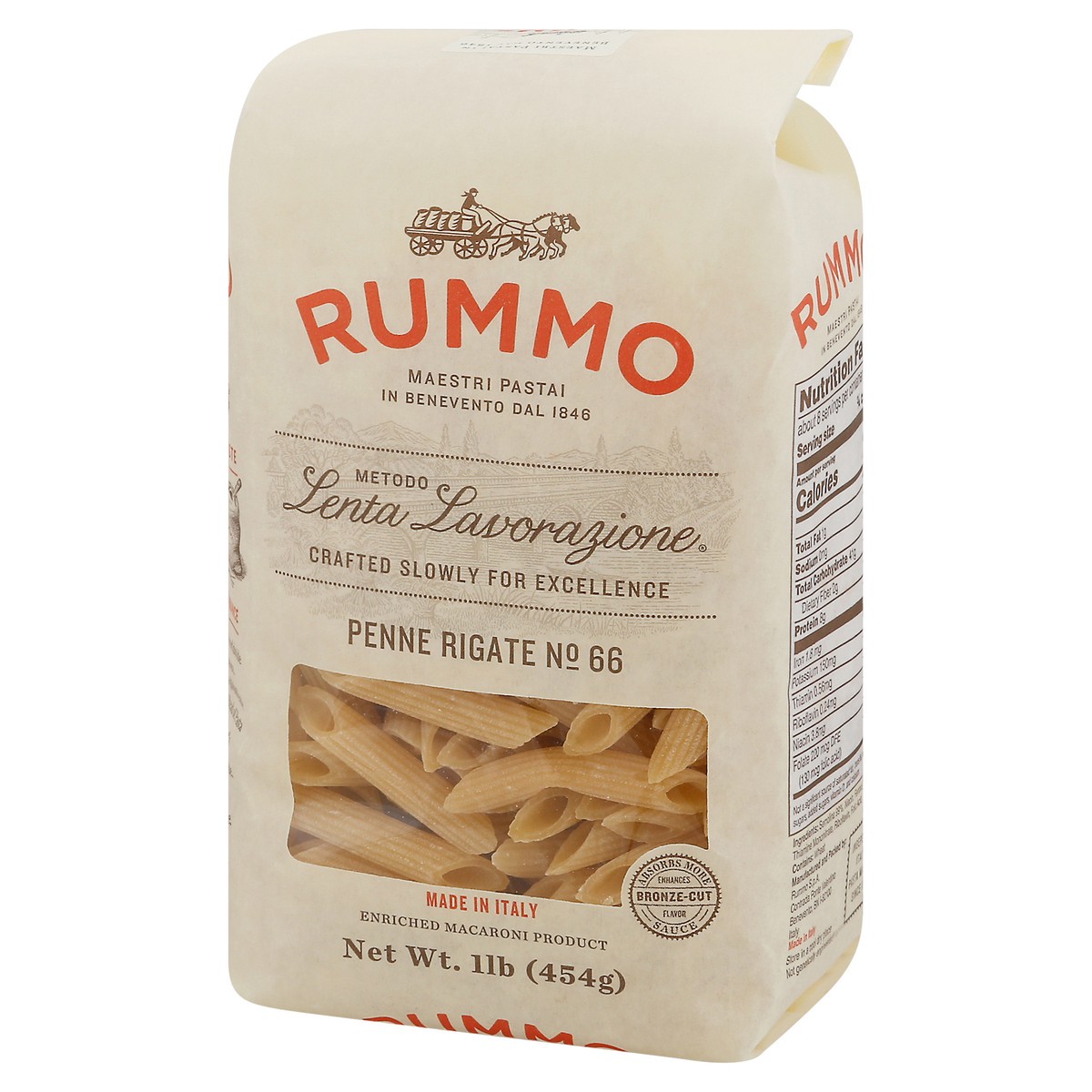 slide 3 of 9, Rummo Rigate Pasta Penne, 1 lb