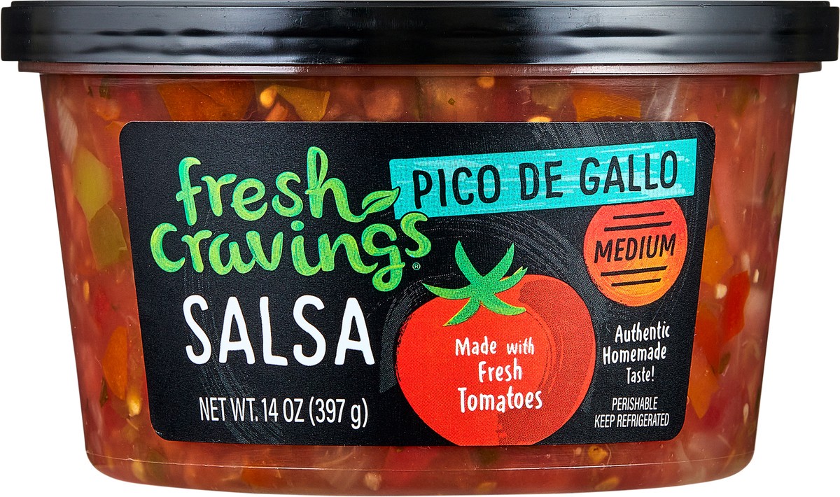 slide 7 of 7, Fresh Cravings Medium Pico De Gallo Salsa 14 oz, 14 oz
