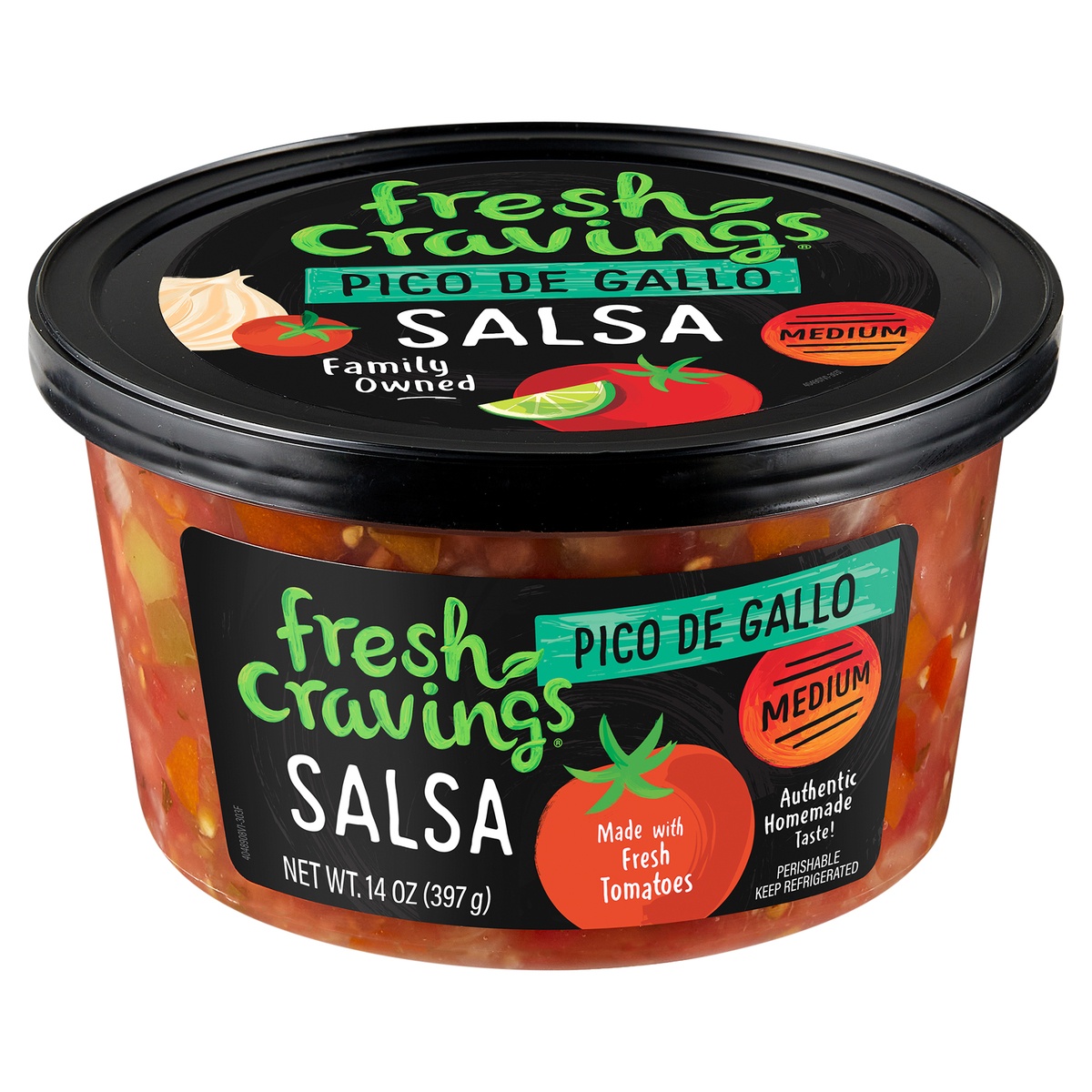 slide 1 of 7, Fresh Cravings Medium Pico De Gallo Salsa, 14 oz