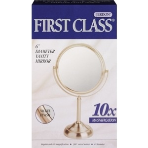 slide 1 of 1, Jerdon First Class 6" Diameter Vanity Mirror, 1 ct