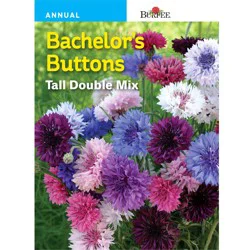 Burpee Bachelor Button Tall Double Mix Seeds - Multi-Color
